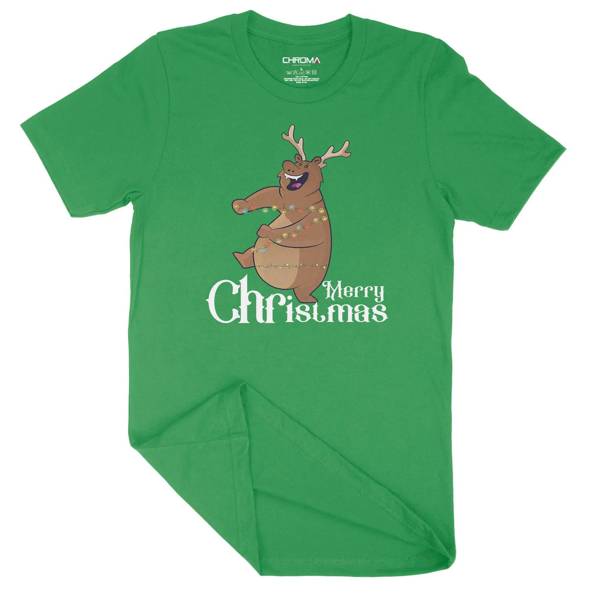 Merry Christmas Capybara | Unisex Christmas T-Shirt Chroma Clothing