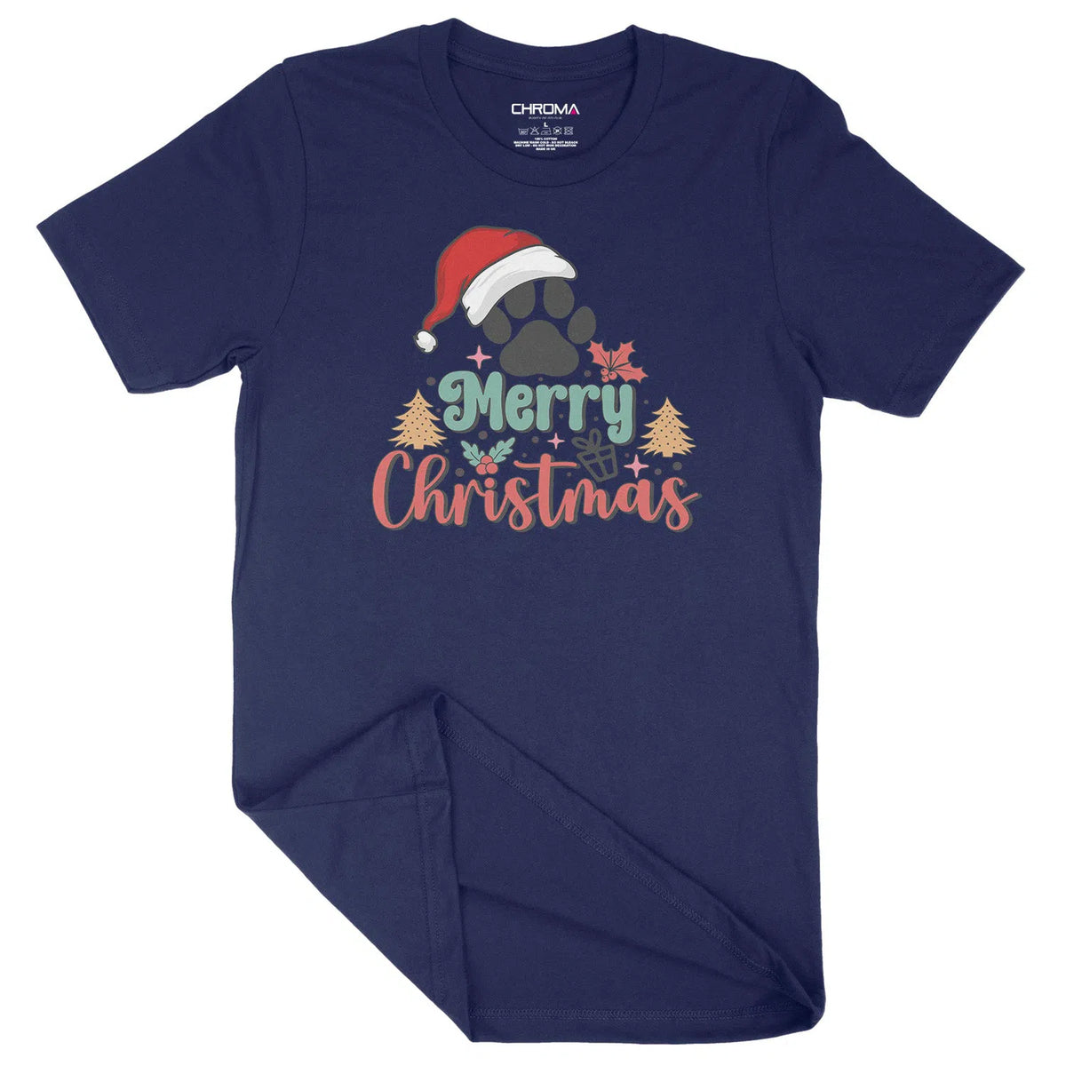 Merry Christmas Dog Lover | Unisex Christmas T-Shirt Chroma Clothing