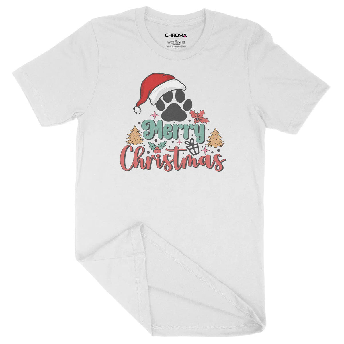 Merry Christmas Dog Lover | Unisex Christmas T-Shirt Chroma Clothing