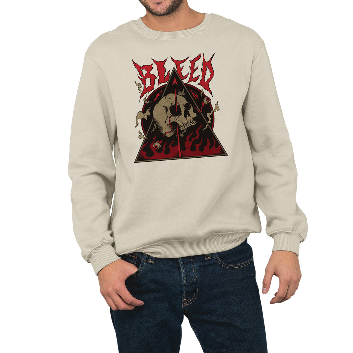 Bleed | Unisex Adult Sweatshirt | Premium Halloween Clothing
