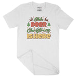 Oh Deer Christmas Is Here | Unisex Christmas T-Shirt Chroma Clothing