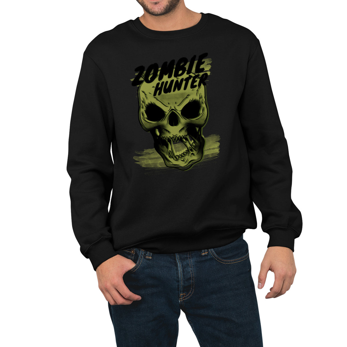 Zombie Hunter | Unisex Adult Sweatshirt | Premium Halloween Clothing
