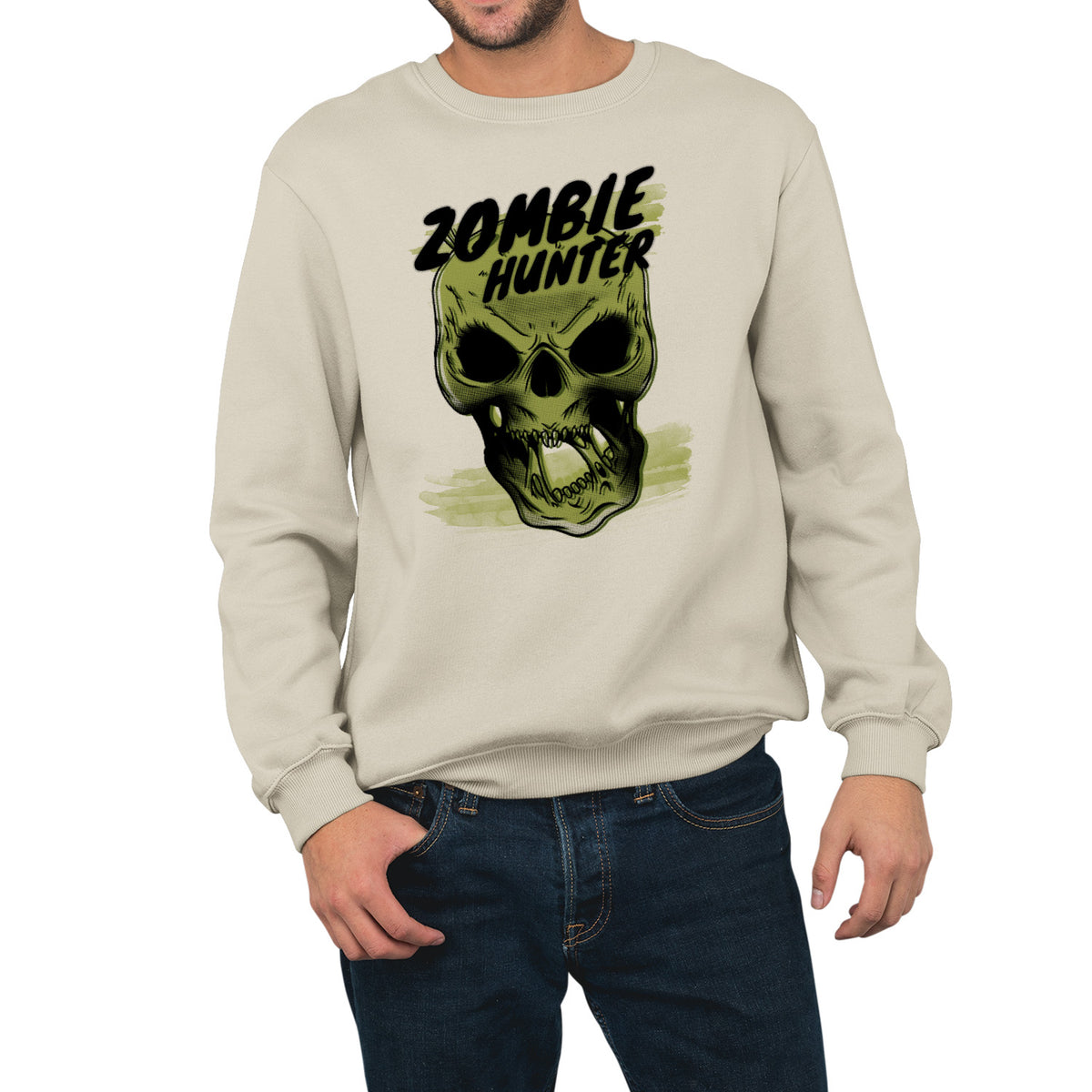 Zombie Hunter | Unisex Adult Sweatshirt | Premium Halloween Clothing