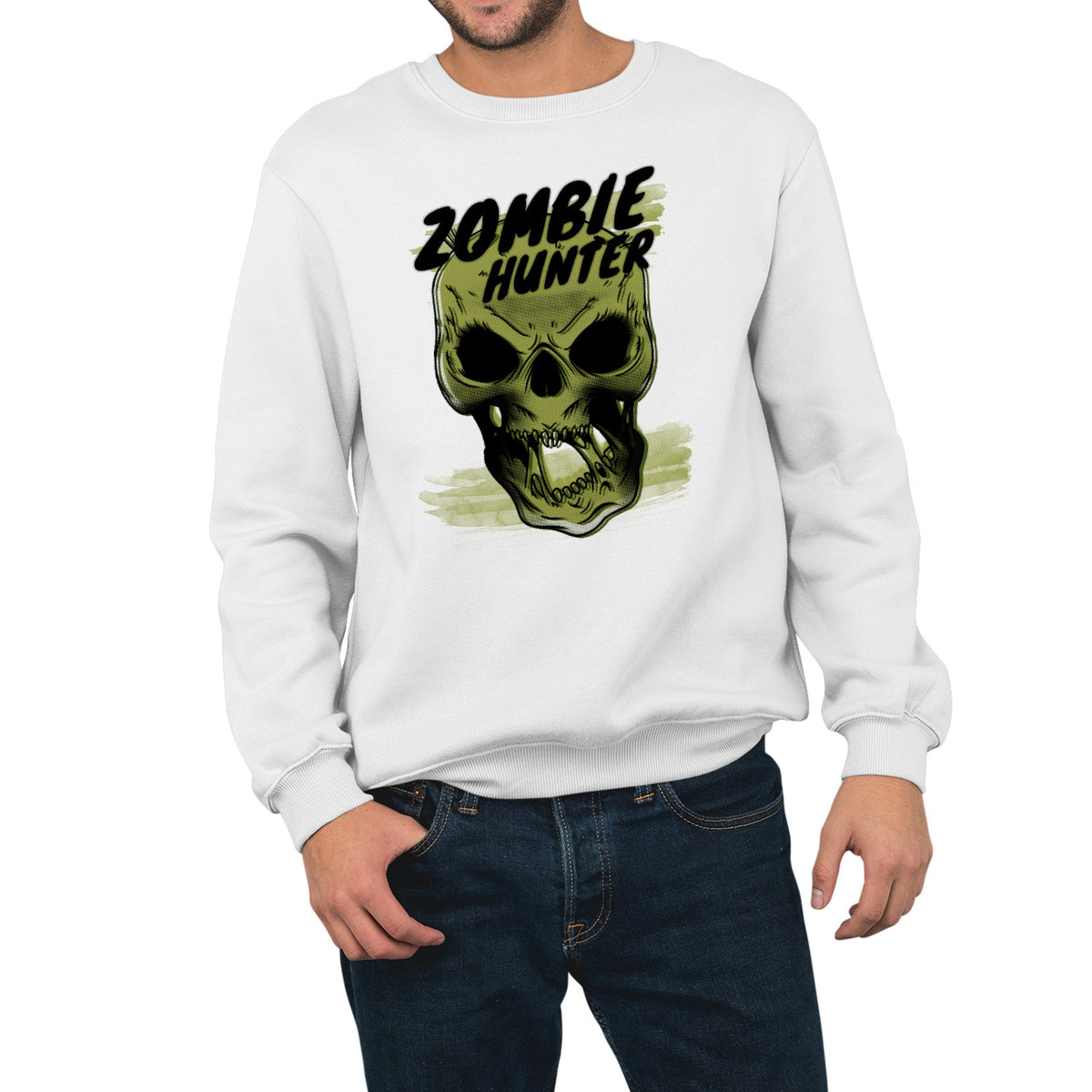 Zombie Hunter | Unisex Adult Sweatshirt | Premium Halloween Clothing