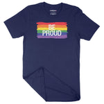 Be Proud Rainbow LGBTQ | Unisex Adult T-Shirt Chroma Clothing