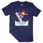 Snowboarding Santa | Unisex Christmas T-Shirt Chroma Clothing
