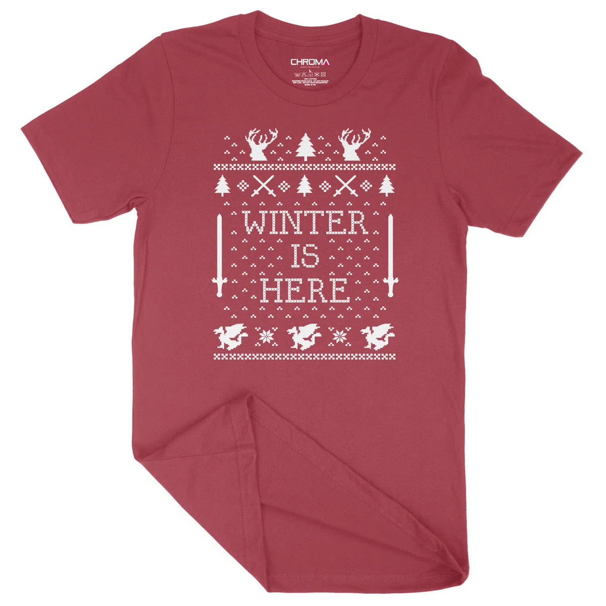 Winter Is Here | Unisex Christmas T-Shirt Chroma Clothing