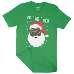 Yo Yo Yo Black Santa Festive Fun | Unisex Christmas T-Shirt Chroma Clothing