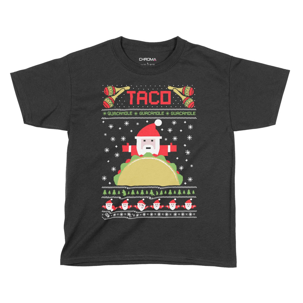 Taco Santa | Kids Christmas T-Shirt Chroma Clothing
