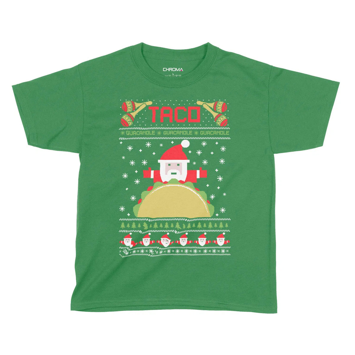 Taco Santa | Kids Christmas T-Shirt Chroma Clothing