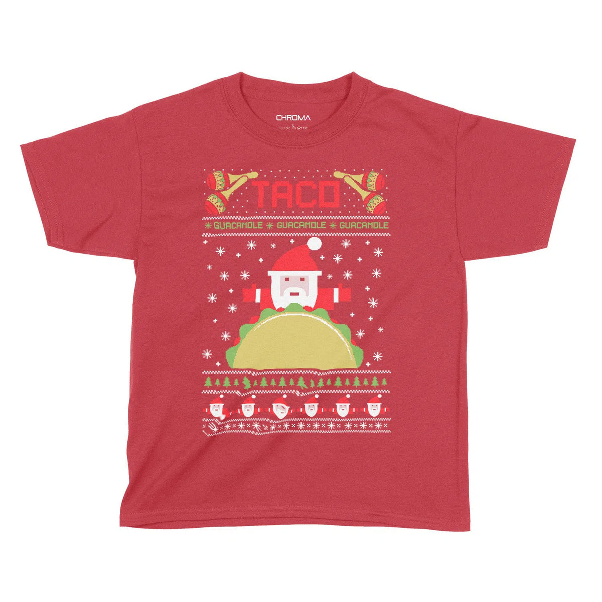 Taco Santa | Kids Christmas T-Shirt Chroma Clothing