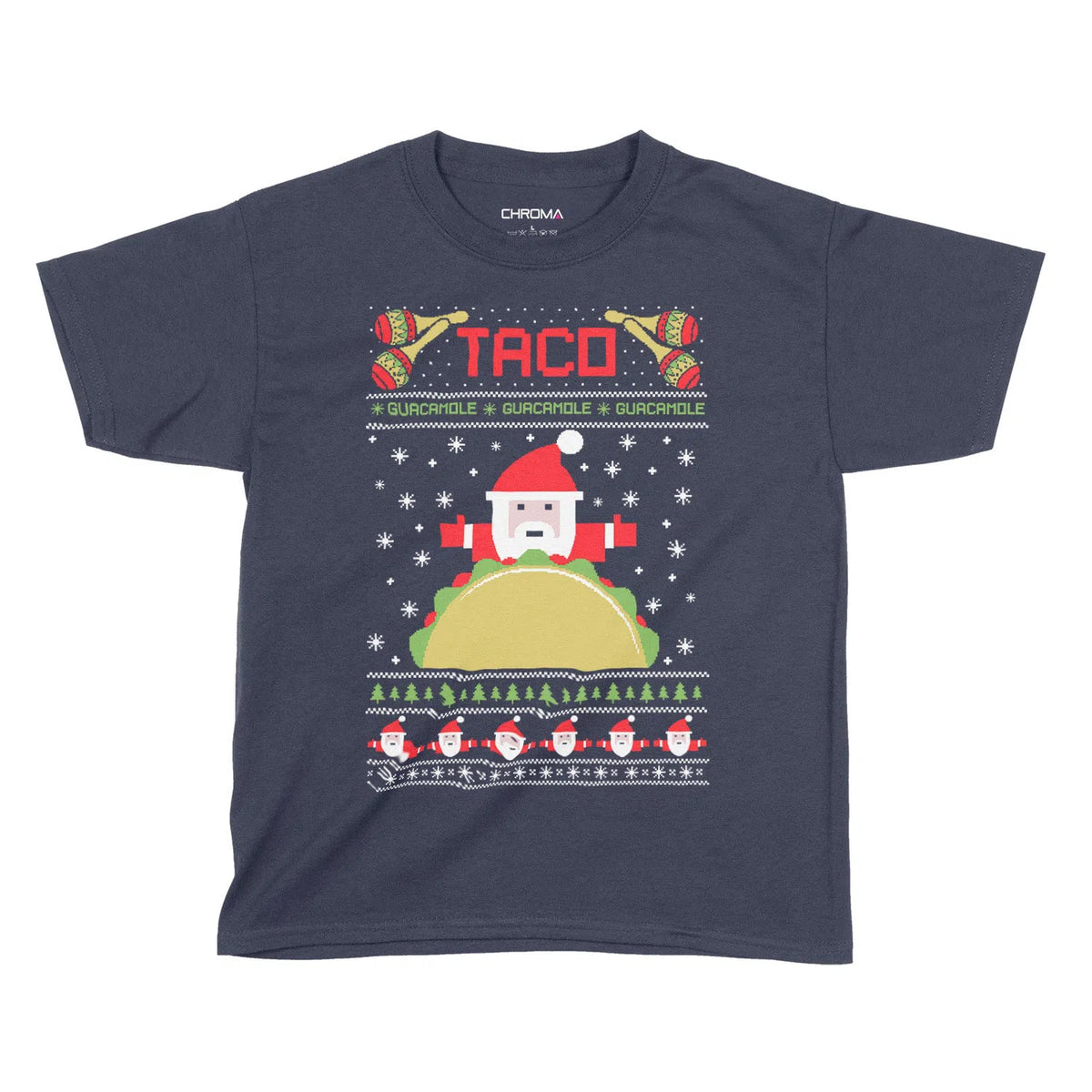 Taco Santa | Kids Christmas T-Shirt Chroma Clothing