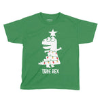 Tree Rex Festive Fun Shirt | Kids Christmas T-Shirt Chroma Clothing