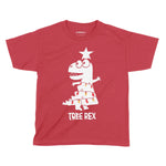 Tree Rex Festive Fun Shirt | Kids Christmas T-Shirt Chroma Clothing