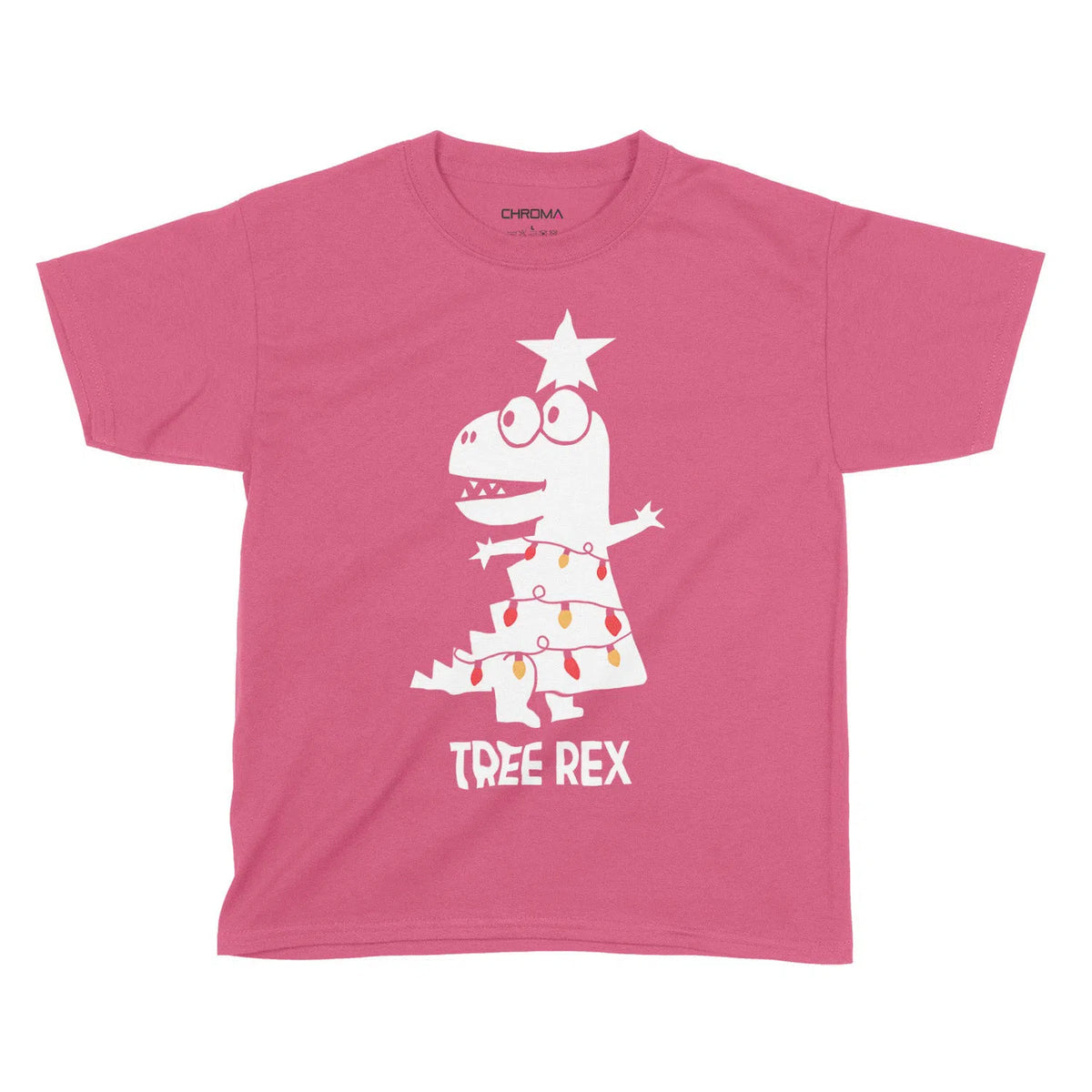 Tree Rex Festive Fun Shirt | Kids Christmas T-Shirt Chroma Clothing