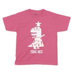Tree Rex Festive Fun Shirt | Kids Christmas T-Shirt Chroma Clothing