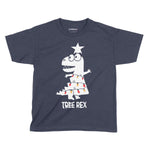 Tree Rex Festive Fun Shirt | Kids Christmas T-Shirt Chroma Clothing