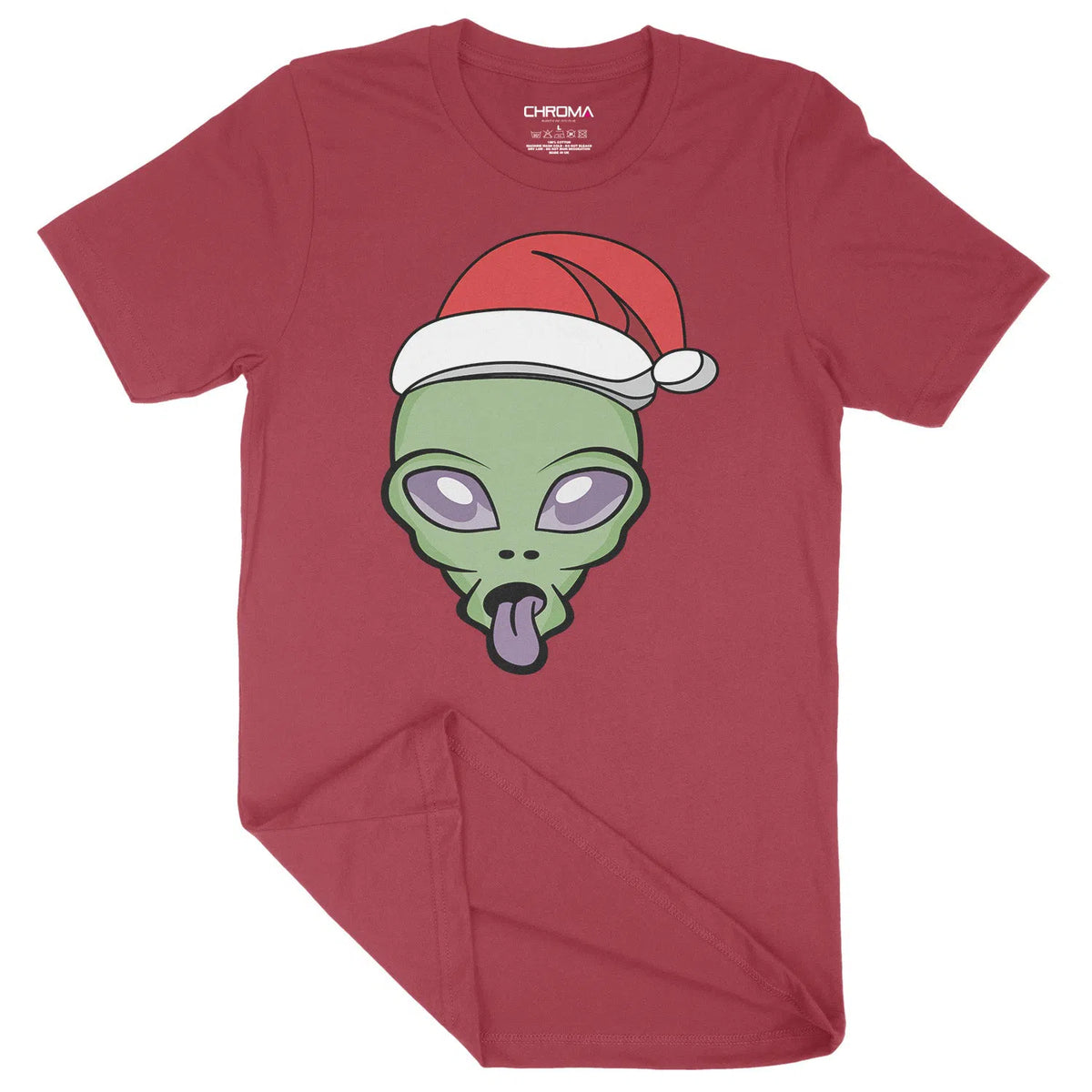 Cool Alien Santa | Unisex Christmas T-Shirt Chroma Clothing