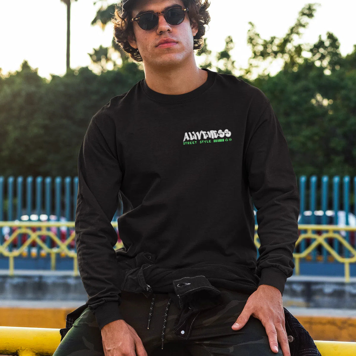 Aliveness | Dual Print | Long-Sleeve T-Shirt | Premium Quality Streetw Chroma Clothing