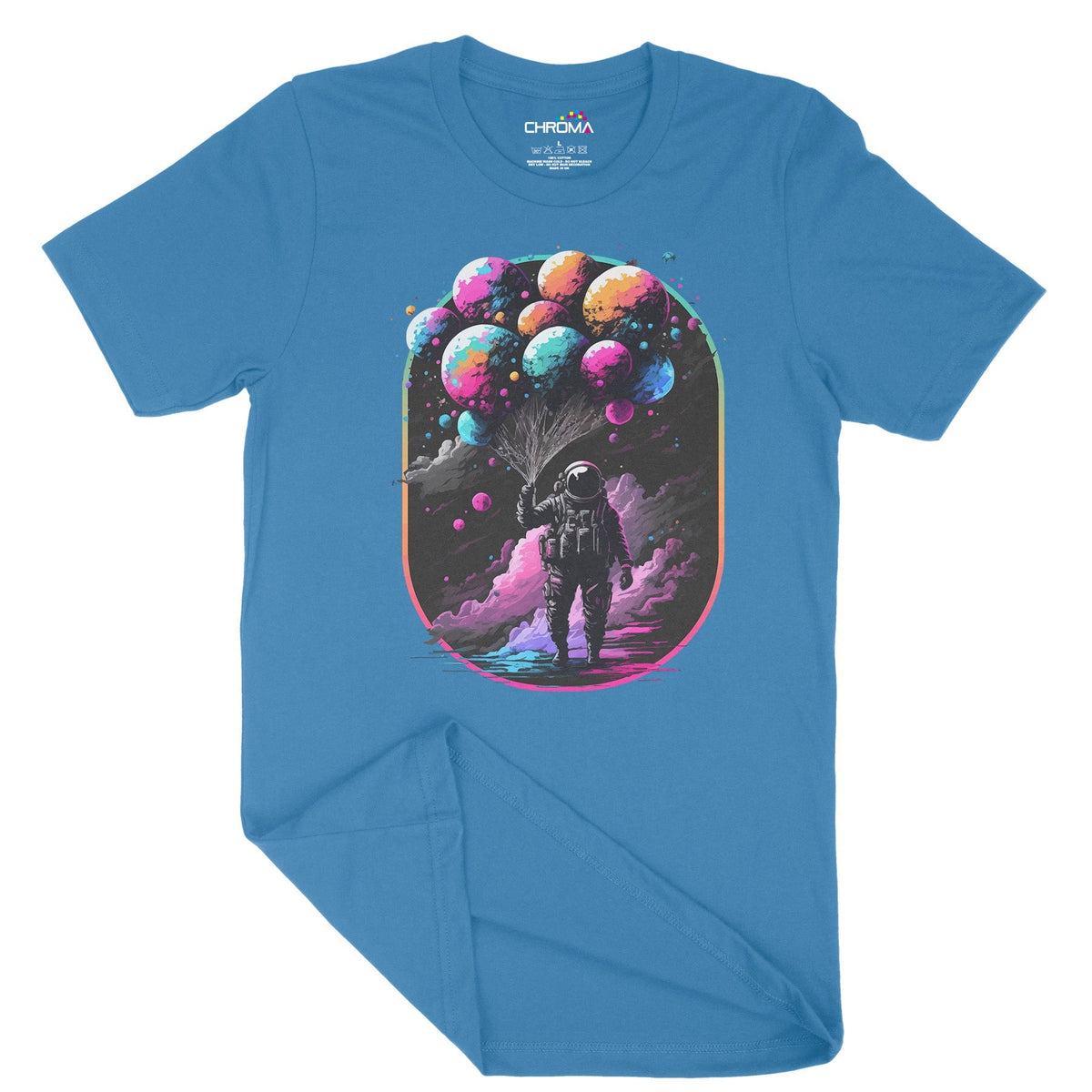 Astro Balloons Unisex Adult T-Shirt Chroma Clothing