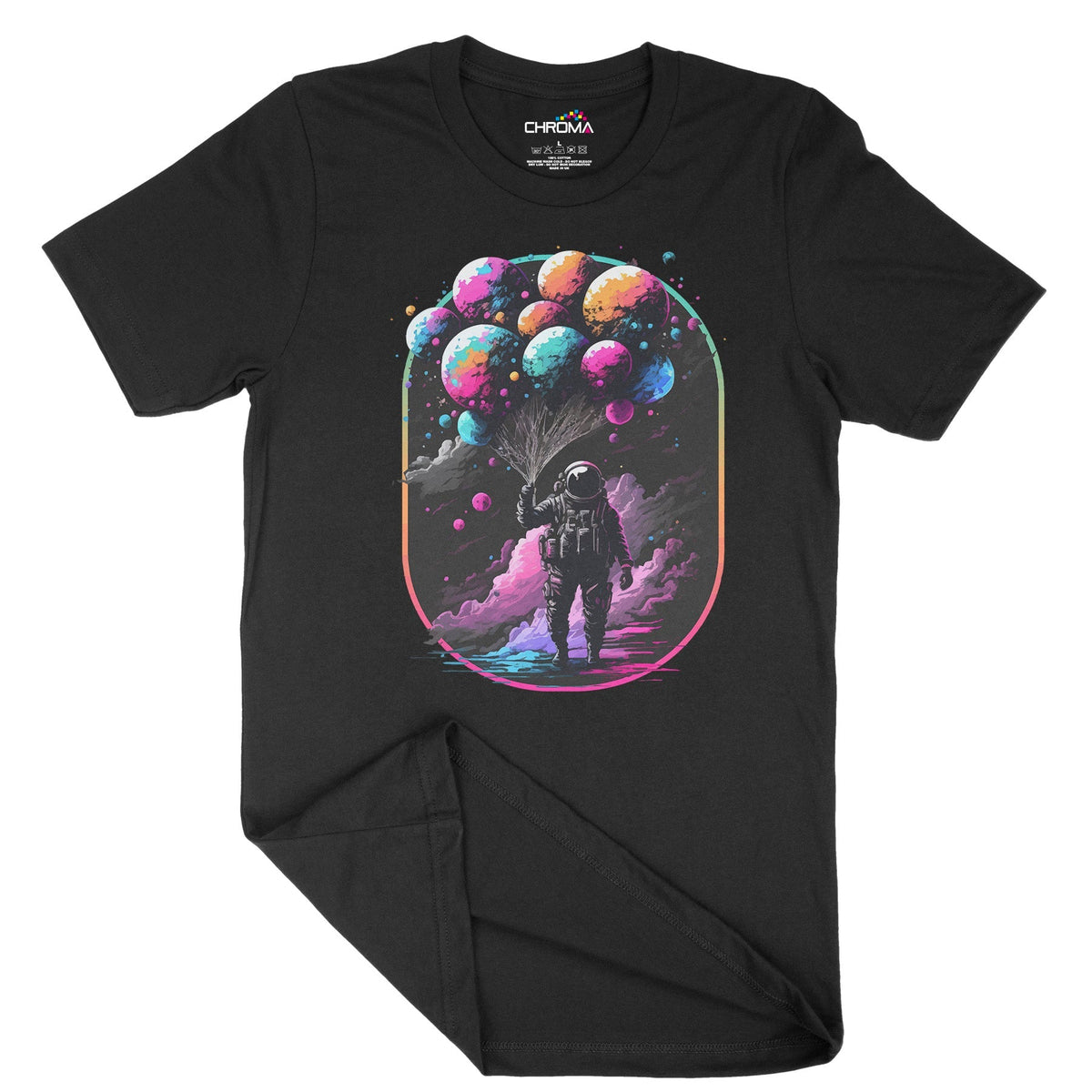 Astro Balloons Unisex Adult T-Shirt Chroma Clothing