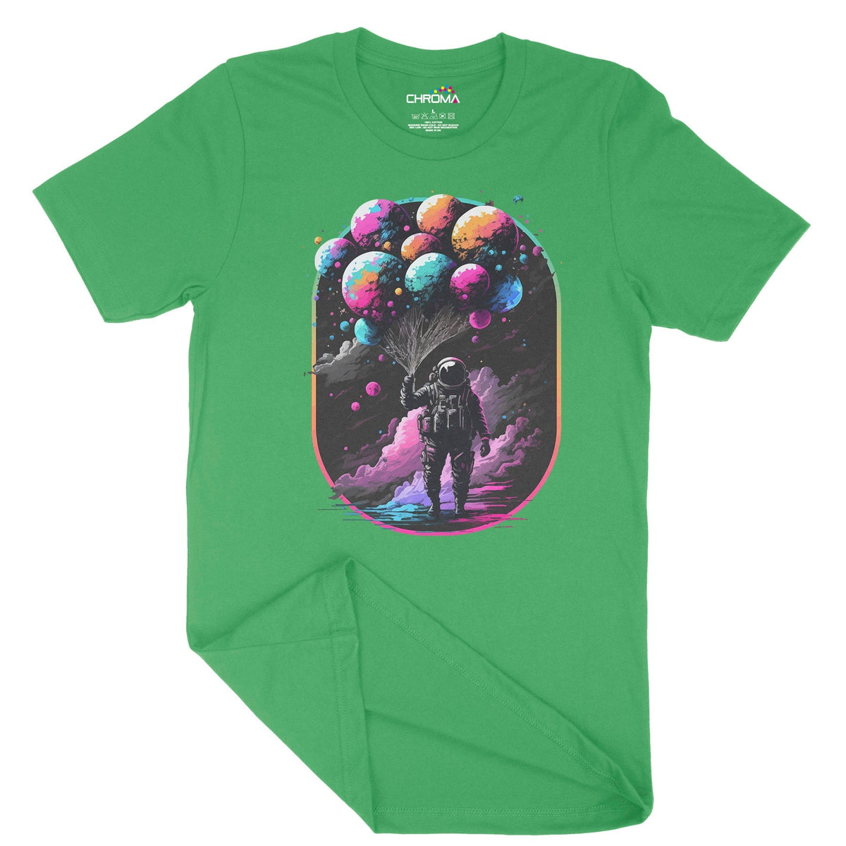Astro Balloons Unisex Adult T-Shirt Chroma Clothing