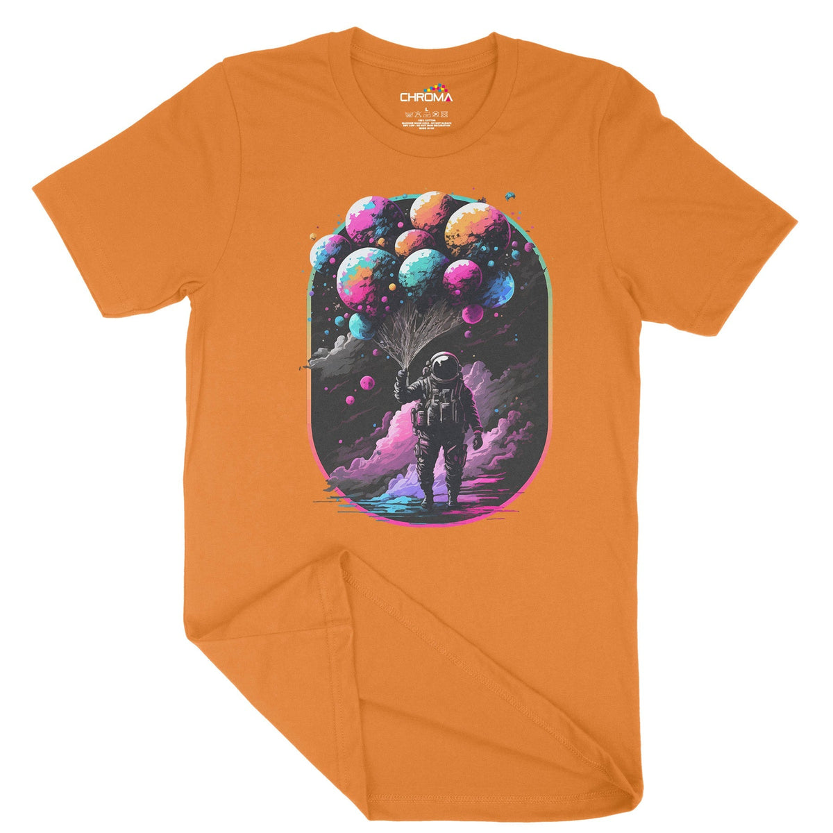 Astro Balloons Unisex Adult T-Shirt Chroma Clothing