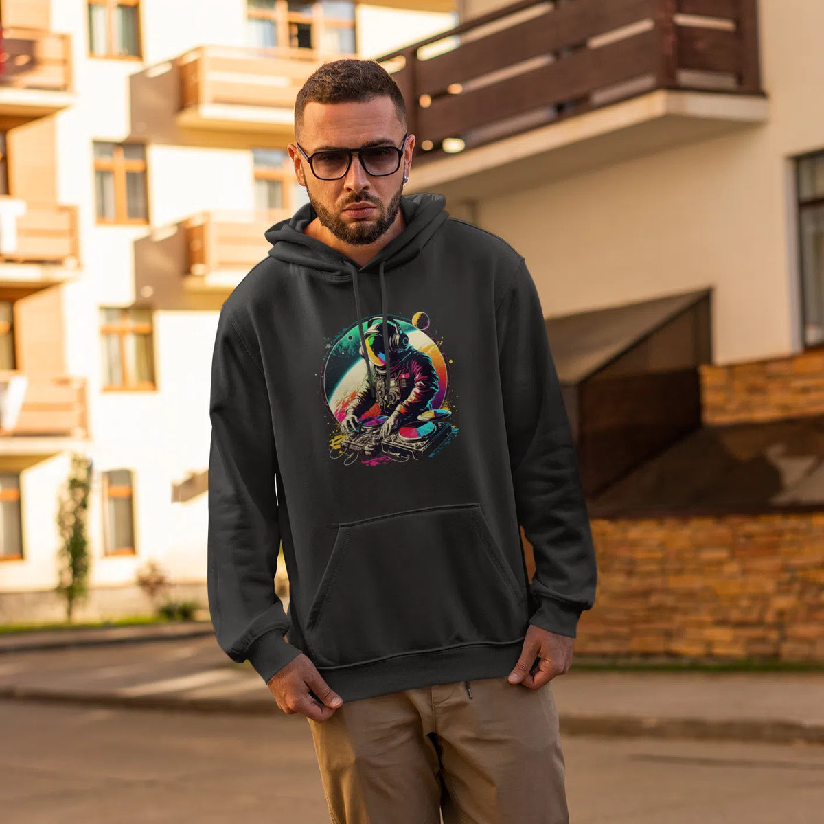 Astro Dj Unisex Adult Pullover Hoodie Chroma Clothing