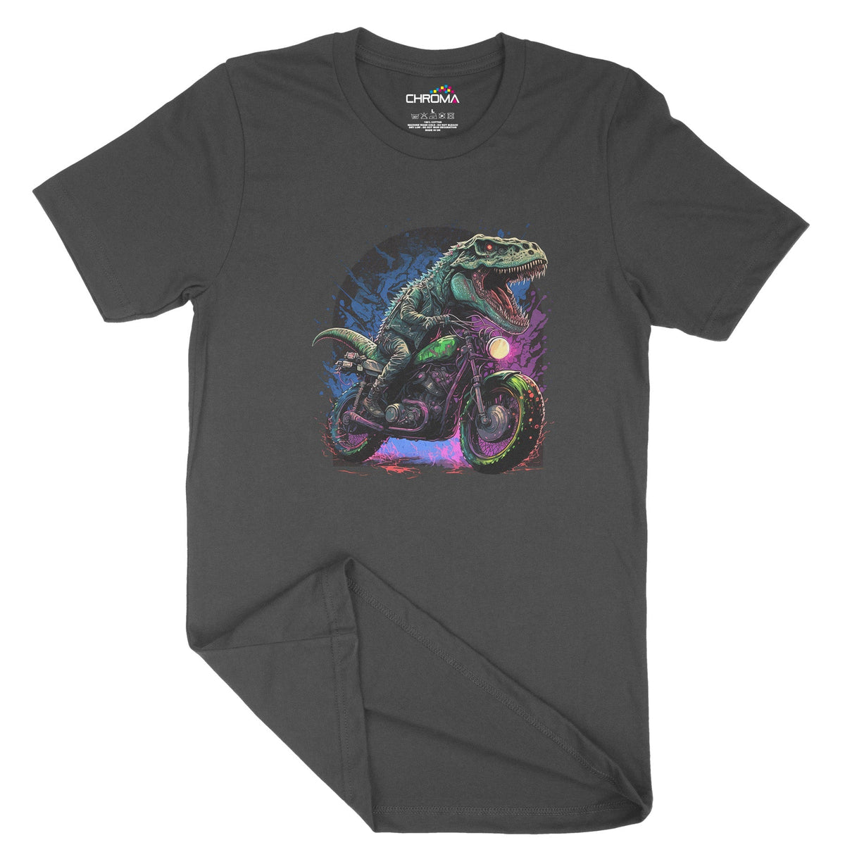 Badass Dinosaur Club Unisex Adult T-Shirt Chroma Clothing