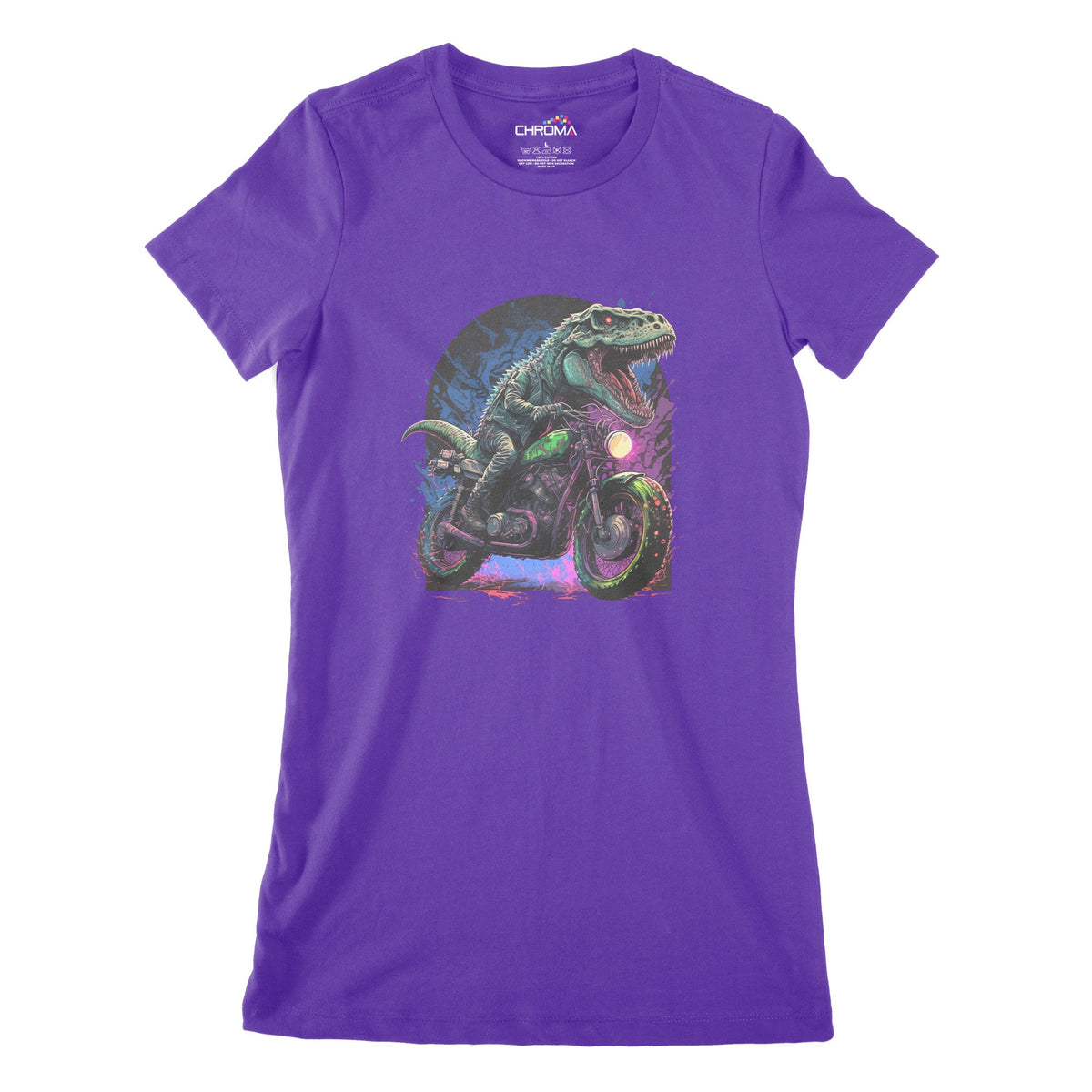 Badass Dinosaur Club Women's Classic Fitted T-Shirt Chroma Clothing