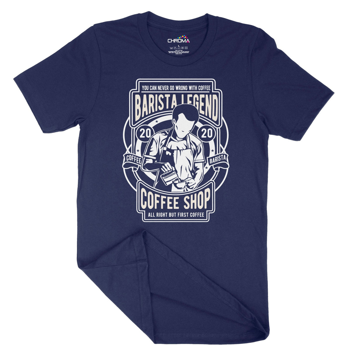 Barista Legend | Vintage Adult T-Shirt | Classic Vintage Clothing Chroma Clothing