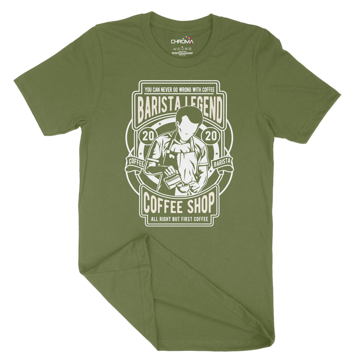 Barista Legend | Vintage Adult T-Shirt | Classic Vintage Clothing Chroma Clothing