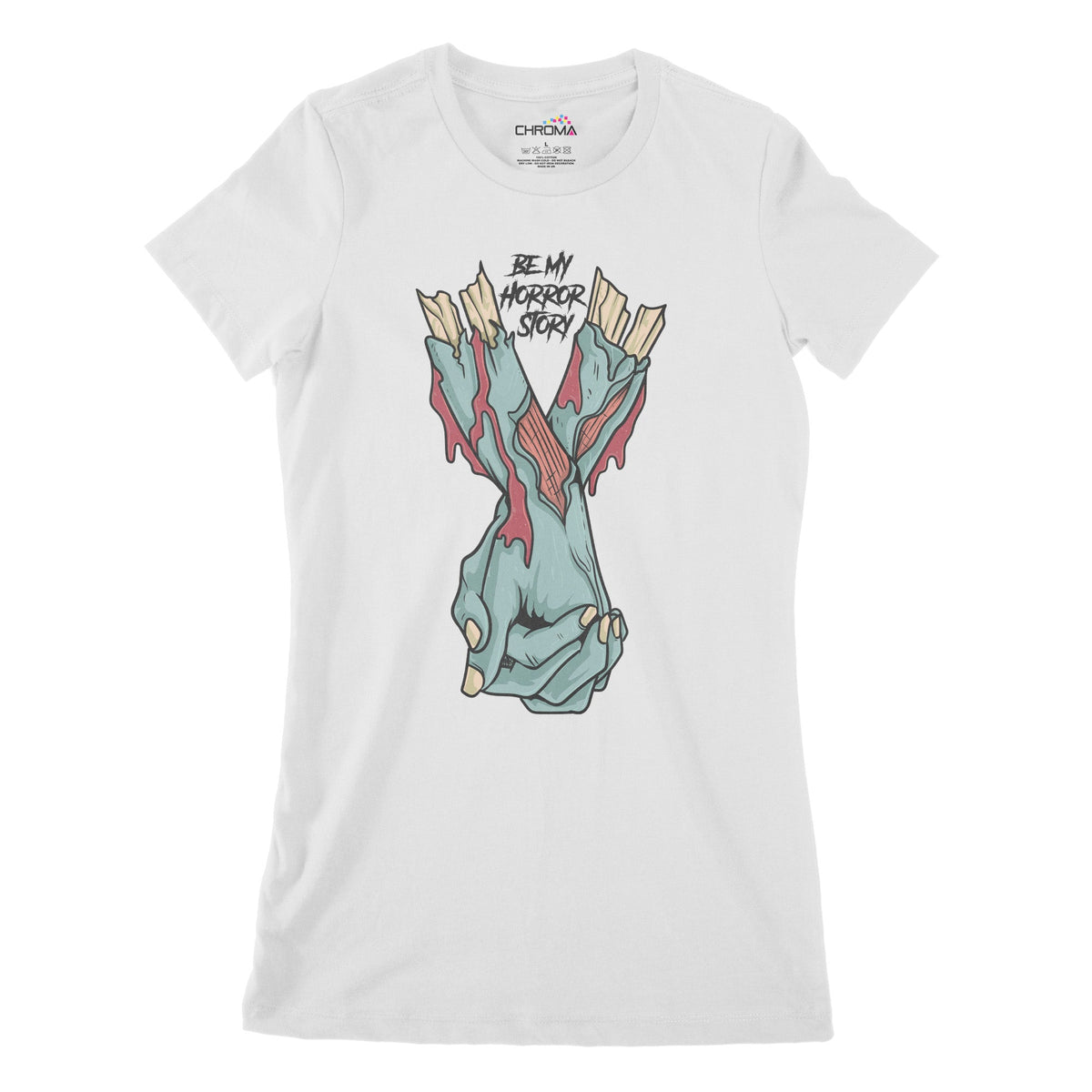 Be My Horror Story Women's Classic Fitted T-Shirt | Premium HalloweenChroma Clothing
