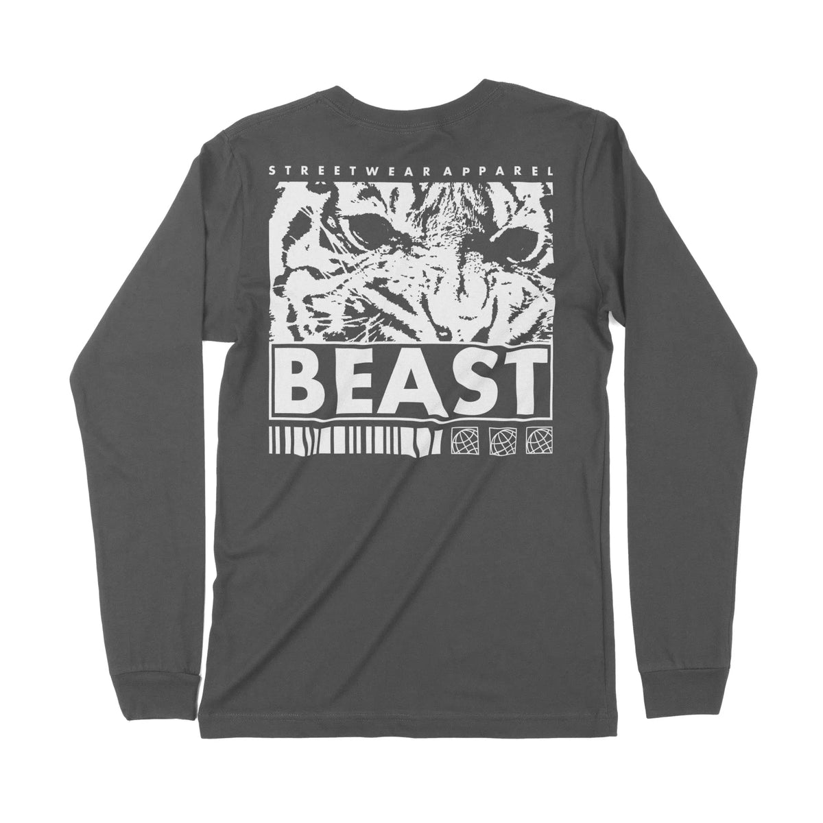 Beast | Back Print | Long-Sleeve T-Shirt | Premium Quality Streetwear Chroma Clothing
