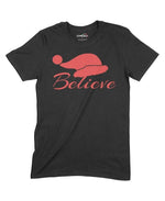 Believe Santa Unisex Adult T-Shirt Chroma Clothing