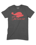 Believe Santa Unisex Adult T-Shirt Chroma Clothing