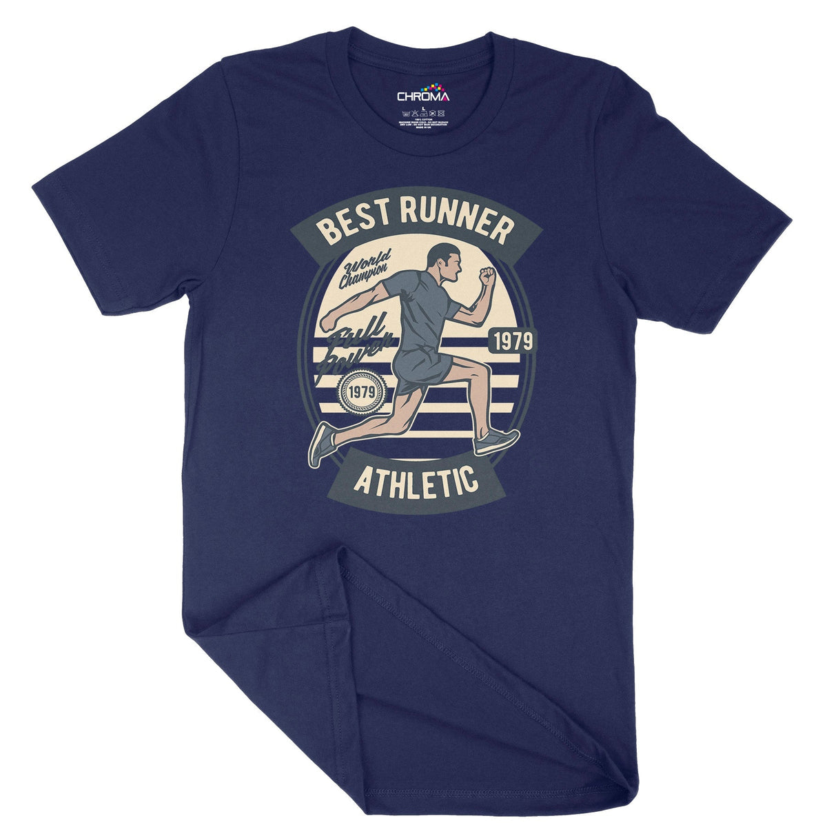 Best Runner Athletic | Vintage Adult T-Shirt | Classic Vintage Clothin Chroma Clothing