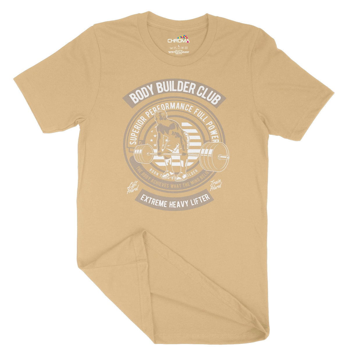 Body Builder Club | Vintage Adult T-Shirt | Classic Vintage Clothing Chroma Clothing