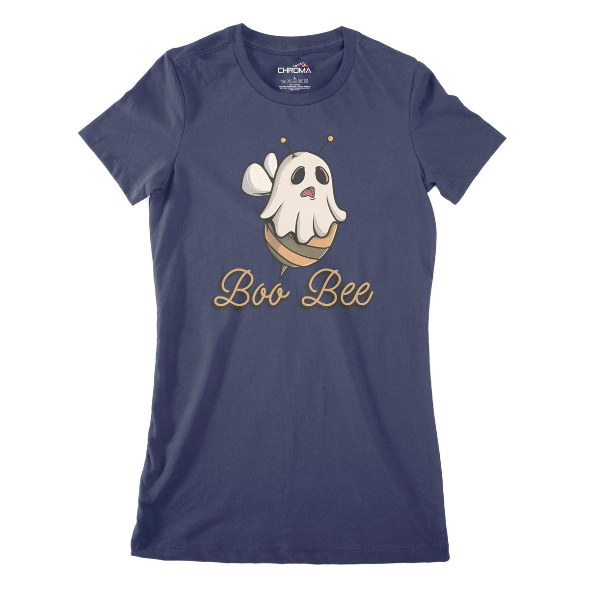 Boo-Bee Women's Classic Fitted T-Shirt | Premium Halloween Clothing Chroma Clothing