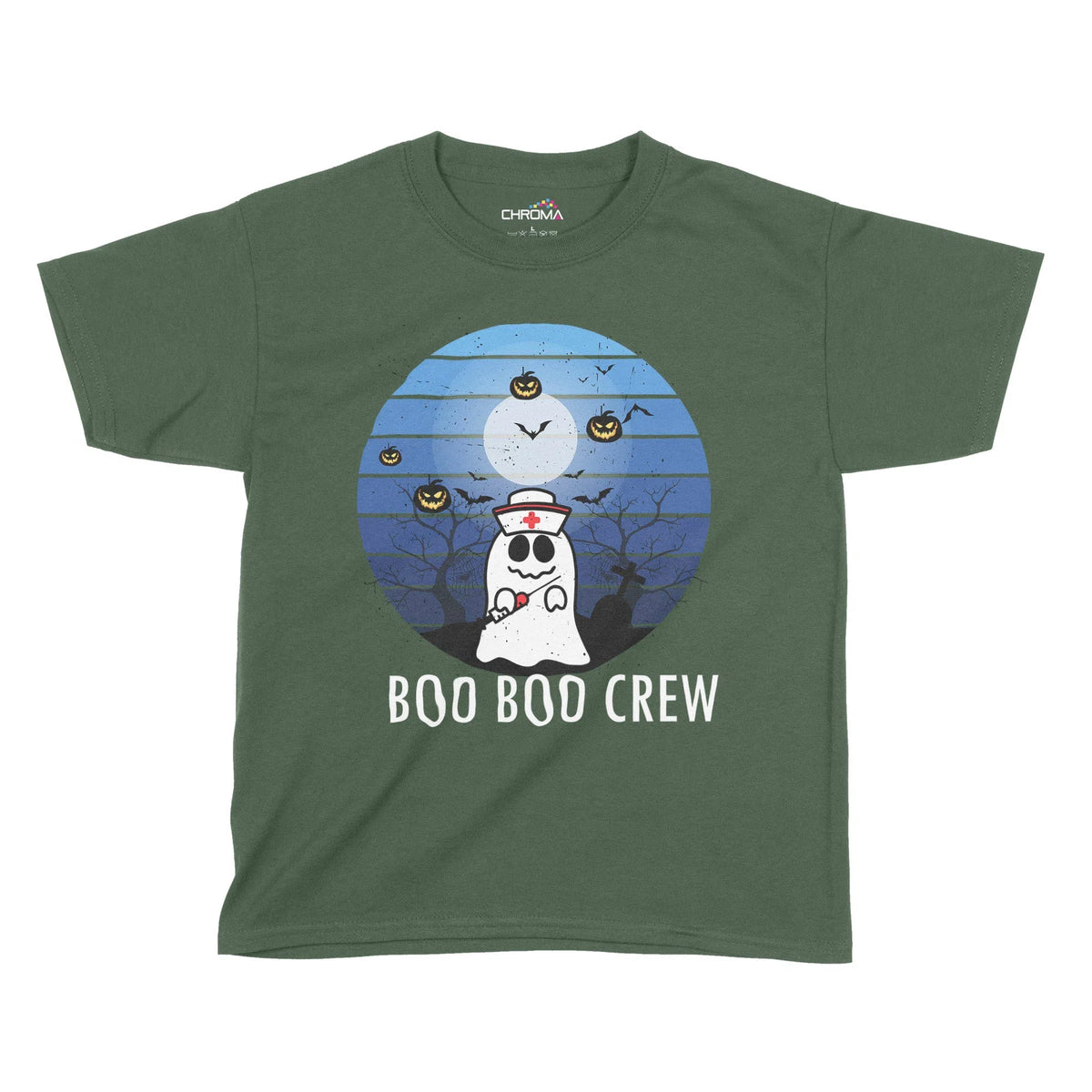 Boo Boo Crew Halloween Kids T-Shirt | Premium Halloween Clothing Chroma Clothing