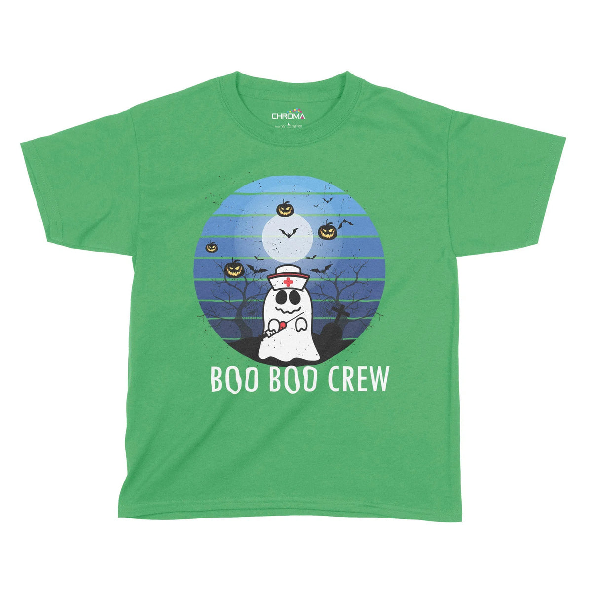 Boo Boo Crew Halloween Kids T-Shirt | Premium Halloween Clothing Chroma Clothing