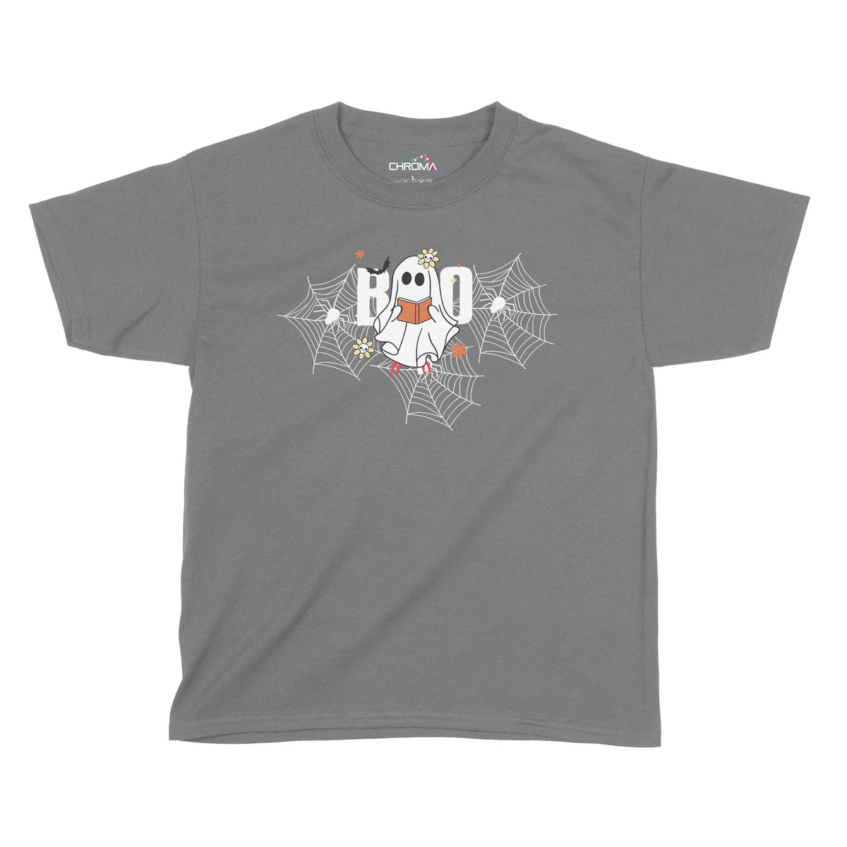 Boo Ghost Halloween Kids T-Shirt | Premium Halloween Clothing Chroma Clothing