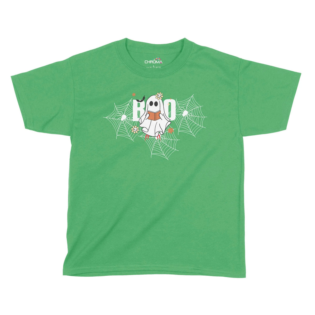 Boo Ghost Halloween Kids T-Shirt | Premium Halloween Clothing Chroma Clothing