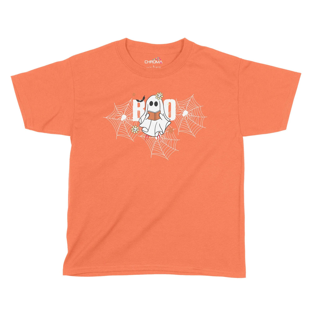 Boo Ghost Halloween Kids T-Shirt | Premium Halloween Clothing Chroma Clothing