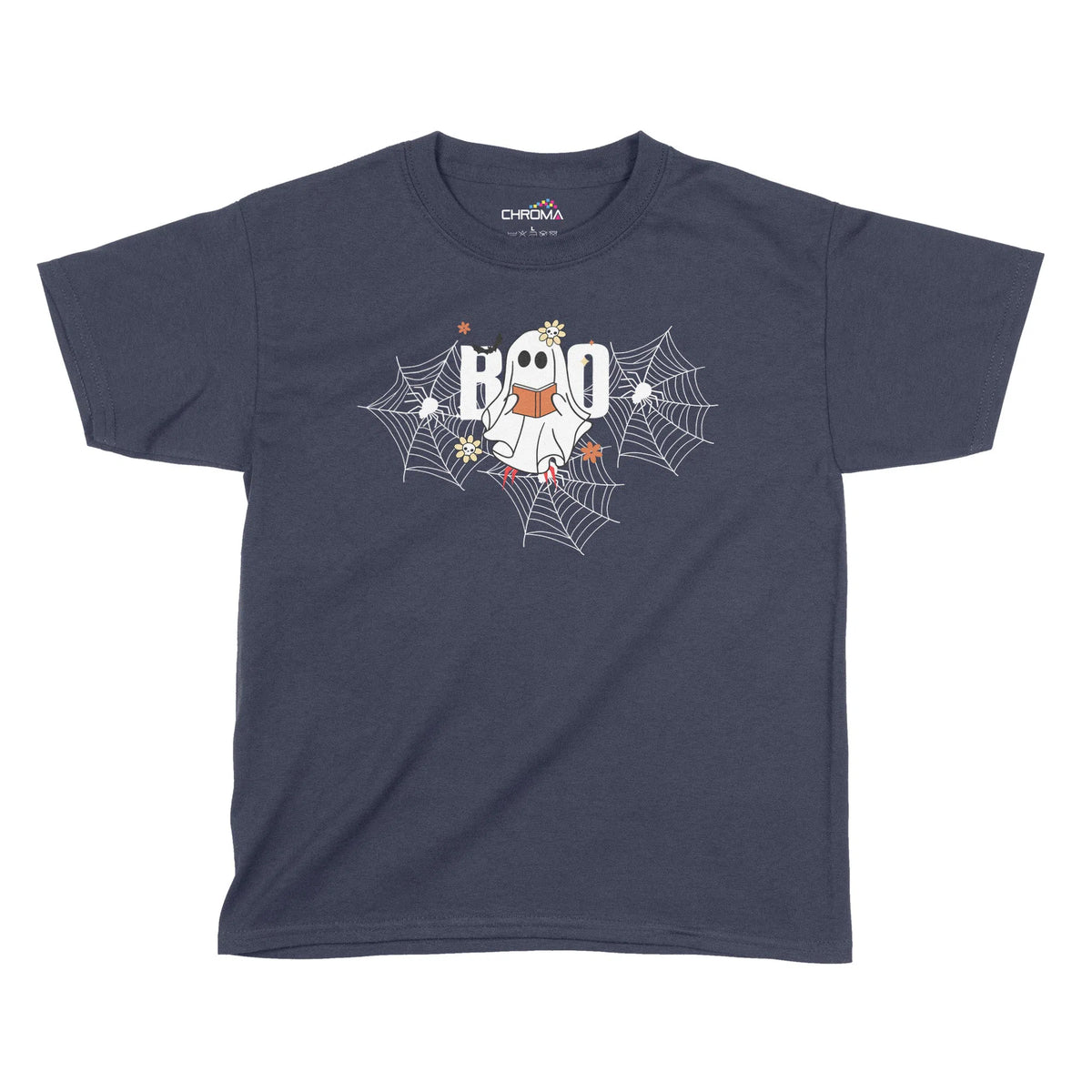Boo Ghost Halloween Kids T-Shirt | Premium Halloween Clothing Chroma Clothing