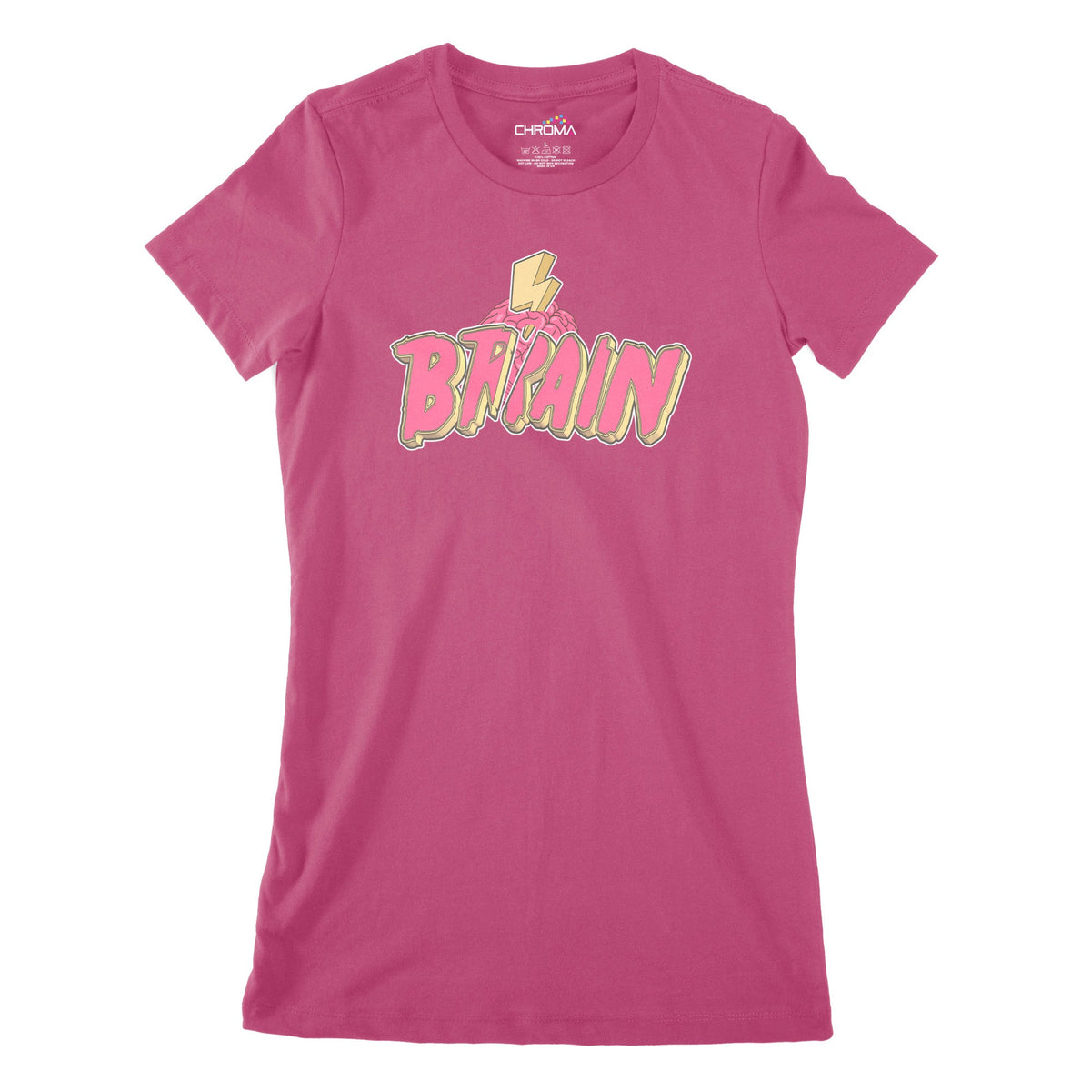 Brain Thunder Women's Classic Fitted T-Shirt Chroma Clothing