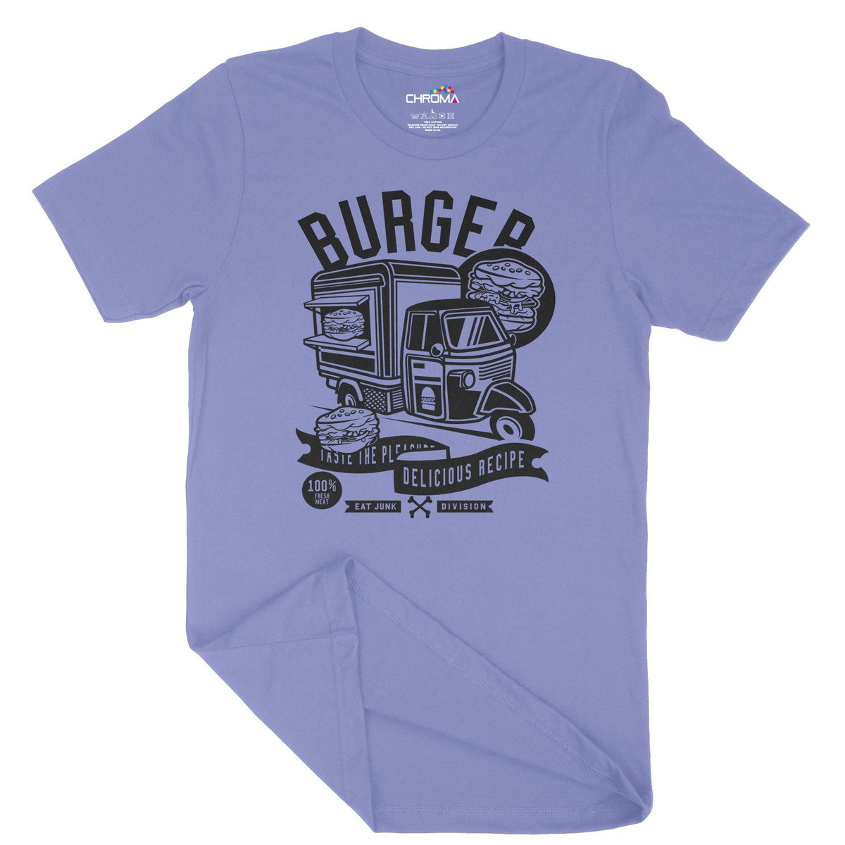 Burger Van | Vintage Adult T-Shirt | Classic Vintage Clothing Chroma Clothing