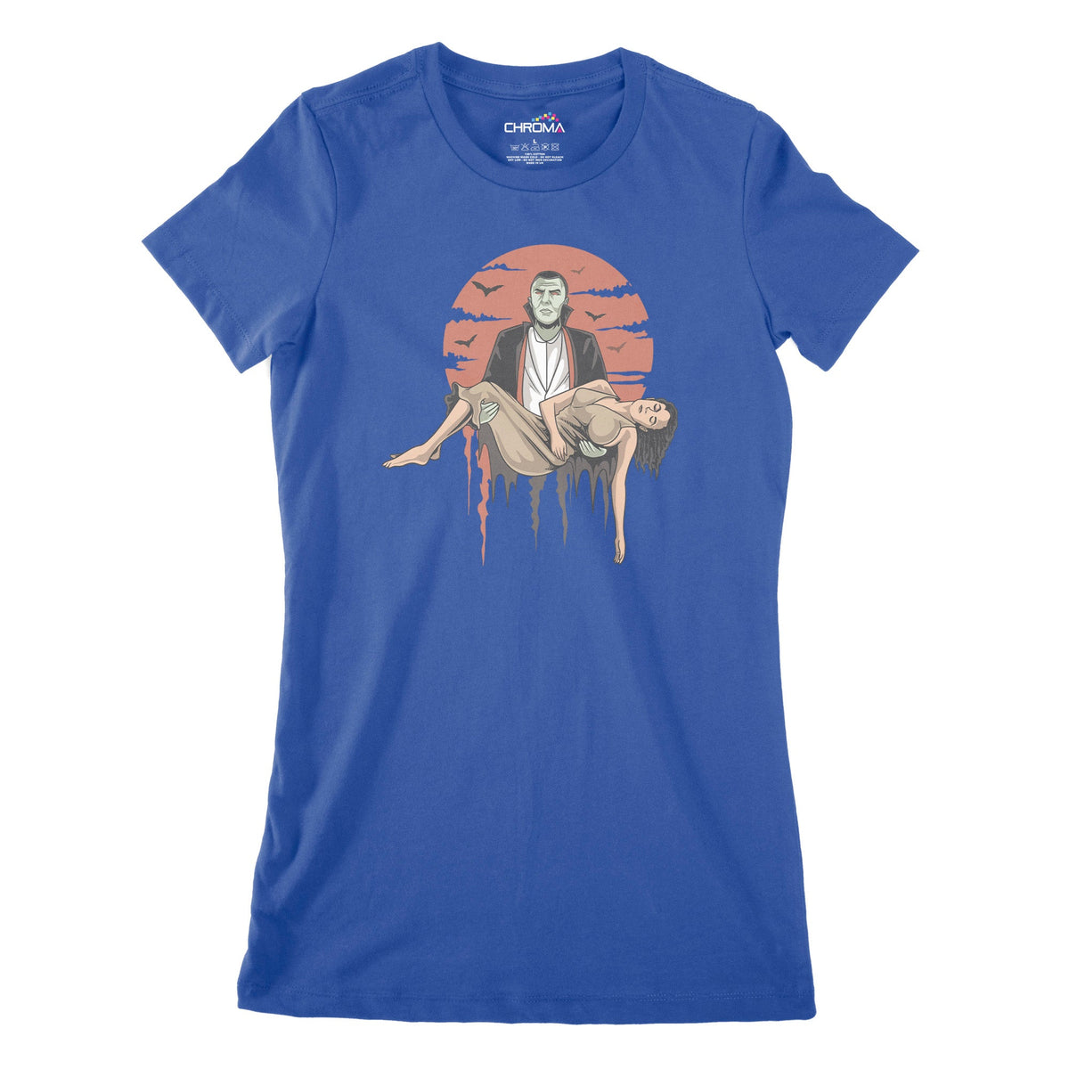 Classic Dracula Women's Classic Fitted T-Shirt | Premium Halloween Clo Chroma Clothing