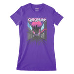 Cyberpunk City Women's Classic Fitted T-Shirt | Premium Quality Street Chroma Clothing