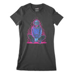Cyborg Meditation Cyberpunk Women's Classic Fitted T-Shirt | Premium Q Chroma Clothing